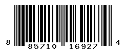 UPC barcode number 885710169274