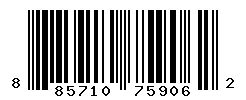 UPC barcode number 885710759062