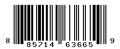 UPC barcode number 885714636659