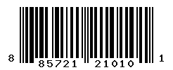 UPC barcode number 885721210101