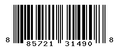 UPC barcode number 885721314908