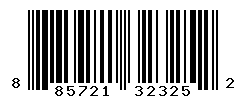 UPC barcode number 885721323252
