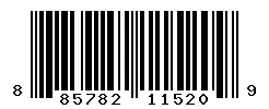 UPC barcode 885782115209
