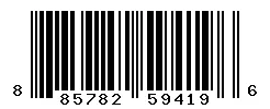UPC barcode 885782594196