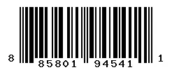 UPC 885801945411 barcode image