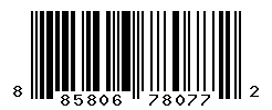 UPC barcode number 885806780772