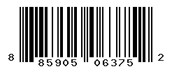 UPC barcode 885905063752