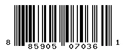 UPC barcode 885905070361