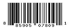 UPC barcode 885905078091