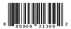 UPC barcode number 885909213092