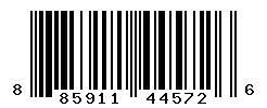 UPC barcode number 885911445726