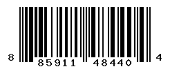 UPC barcode number 885911484404