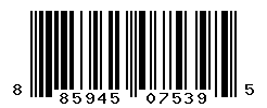 UPC barcode number 885945075395