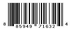 UPC barcode number 885949716324