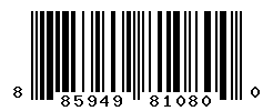 UPC barcode number 885949810800