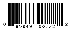 UPC barcode number 885949907722