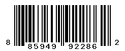 UPC barcode number 885949922862