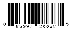 UPC barcode number 885997200585