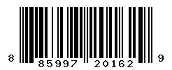 UPC barcode 885997201629