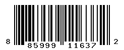 UPC barcode number 885999116372