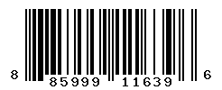 UPC barcode number 885999116396