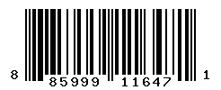 UPC barcode number 885999116471