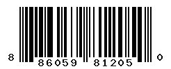 UPC barcode 886059812050