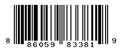 UPC barcode 886059833819