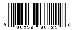 UPC barcode number 886059867210