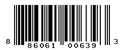 UPC barcode number 886061006393