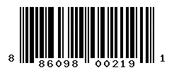 UPC 886098002191 barcode image