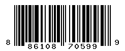 UPC barcode number 886108705999
