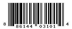 UPC barcode number 886144031014