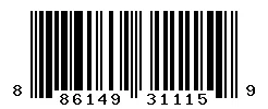 UPC barcode 886149311159