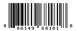 upc 886149681818 barcode image