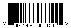 UPC barcode 886149683515