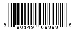 UPC barcode 886149688688