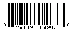 UPC 886149689678 barcode image