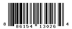 UPC 886154130264 barcode image