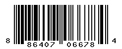 UPC barcode number 886407066784