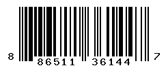 UPC barcode number 886511361447