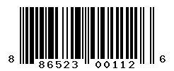upc 886523001126 barcode image
