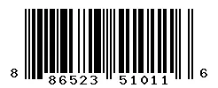 UPC barcode 886523510116