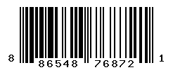 UPC barcode number 886548768721