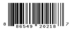 UPC barcode number 886549202187