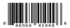 UPC barcode number 886550410496