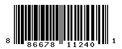 UPC barcode number 886678112401