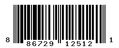 UPC barcode number 886729125121