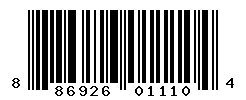 UPC barcode number 886926011104