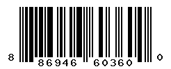 UPC barcode number 886946603600